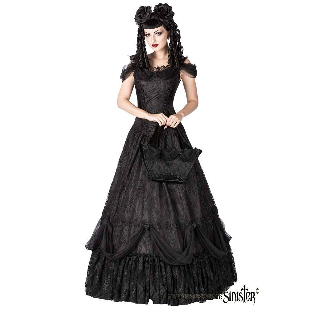 Sinister - 1057 Long dress - Black Product image
